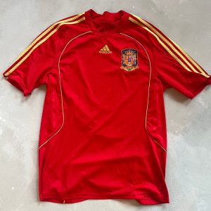 Spain 2008 Home Retro Men Jersey - Red