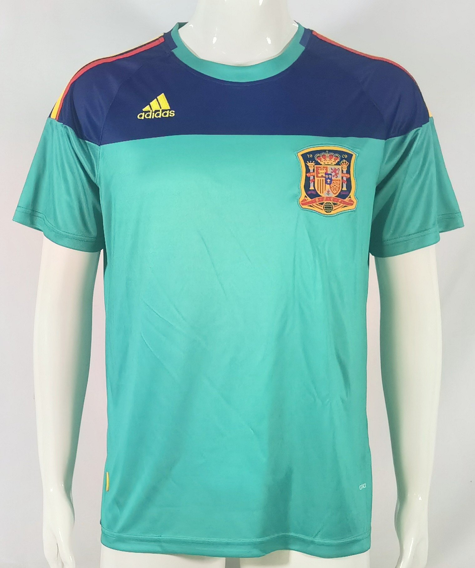 Spain 2010 Goalkeeper Retro Men Jersey – Aqua