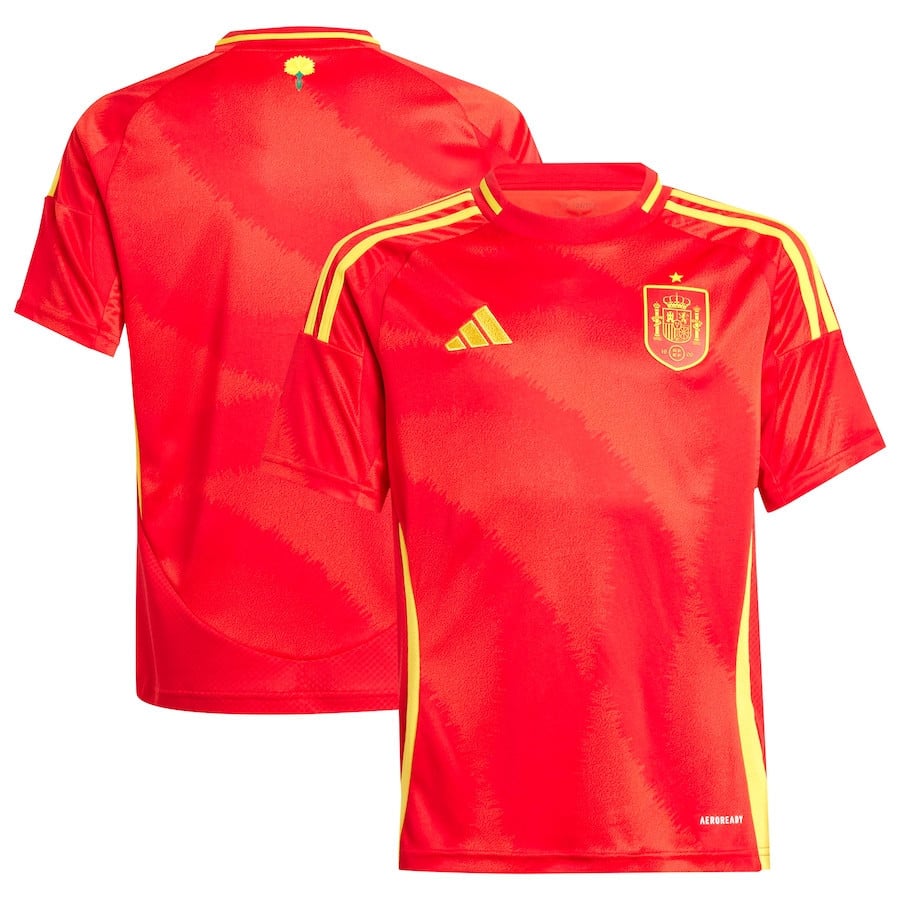 Spain National Team 2024 Home YOUTH Jersey - Scarlet