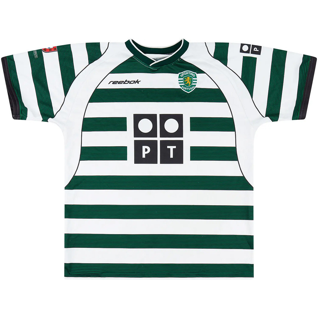 Sporting Lisbon 2001/03 Home Retro Men Jersey - White