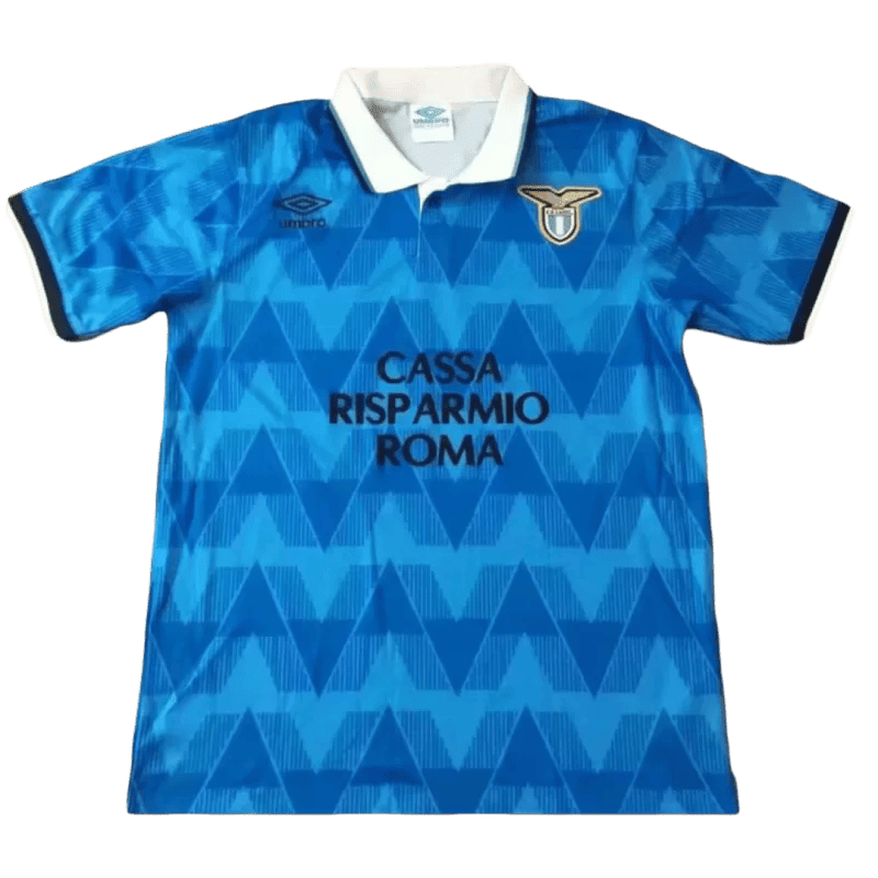 S.S. Lazio 1989/91 Home Retro Men Jersey - Blue