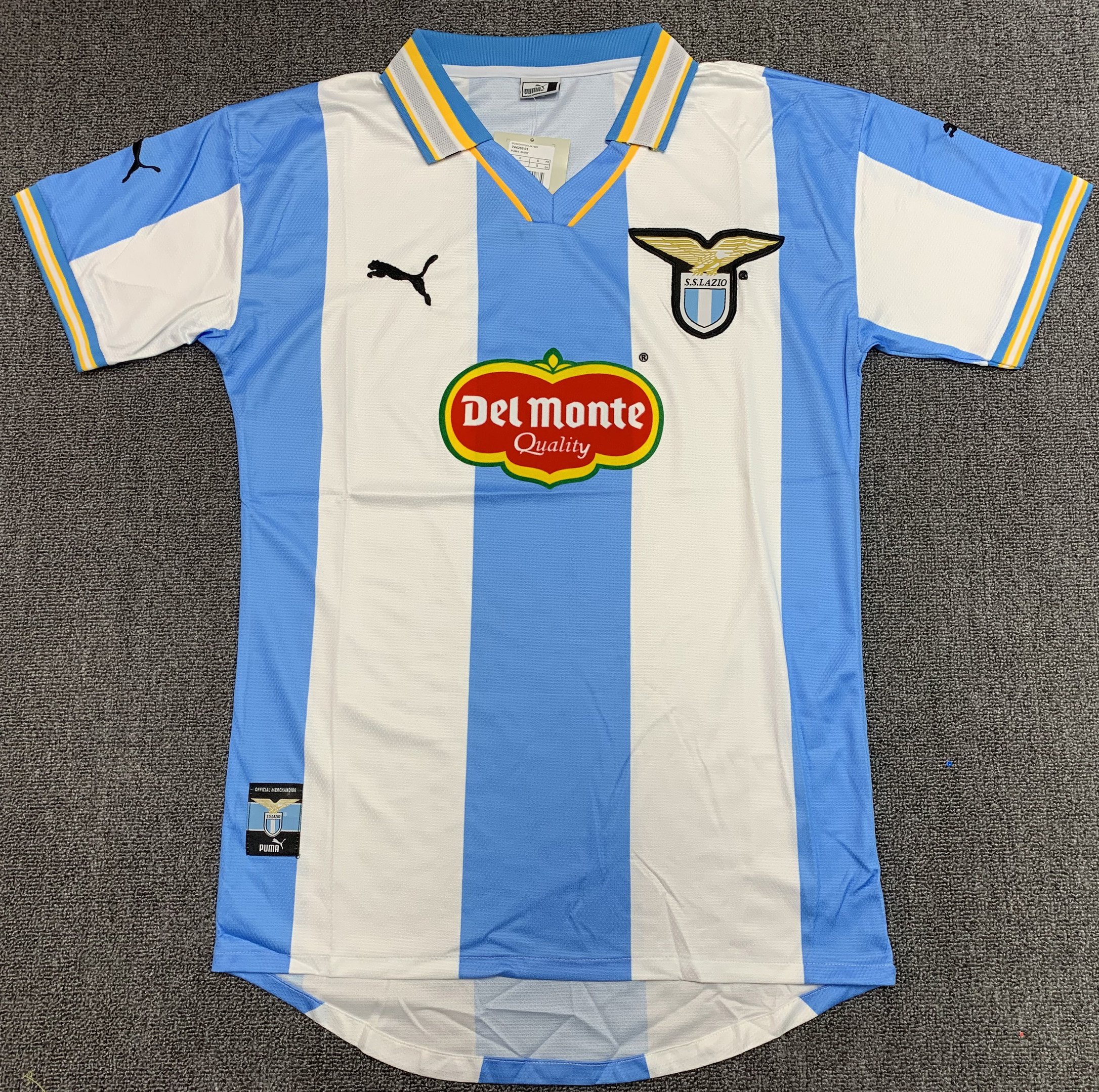 S.S. Lazio 1999/2000 Home Retro Men Jersey – Blue/White