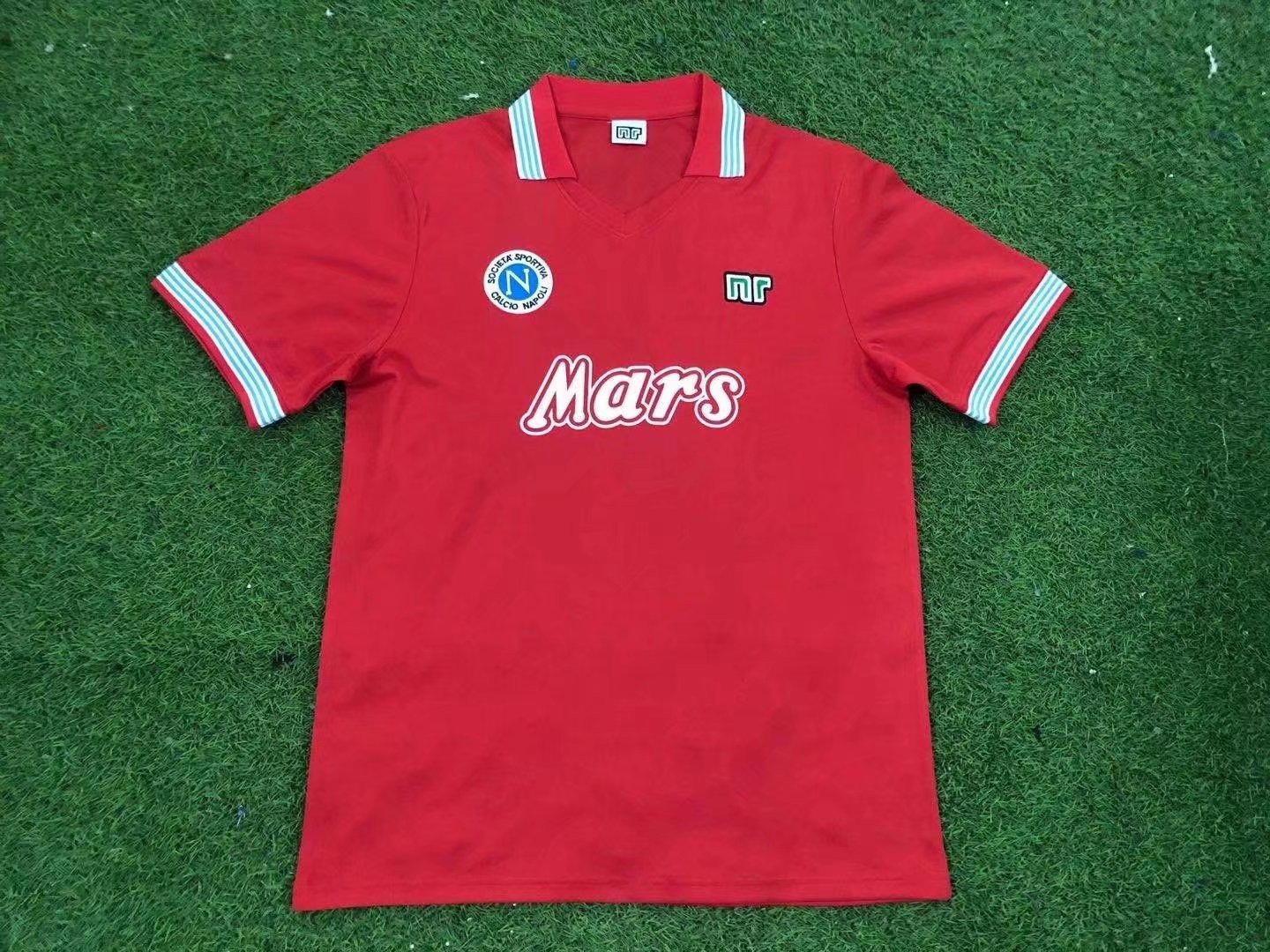 SSC Napoli 1988/89 Third Retro Men Jersey – Red