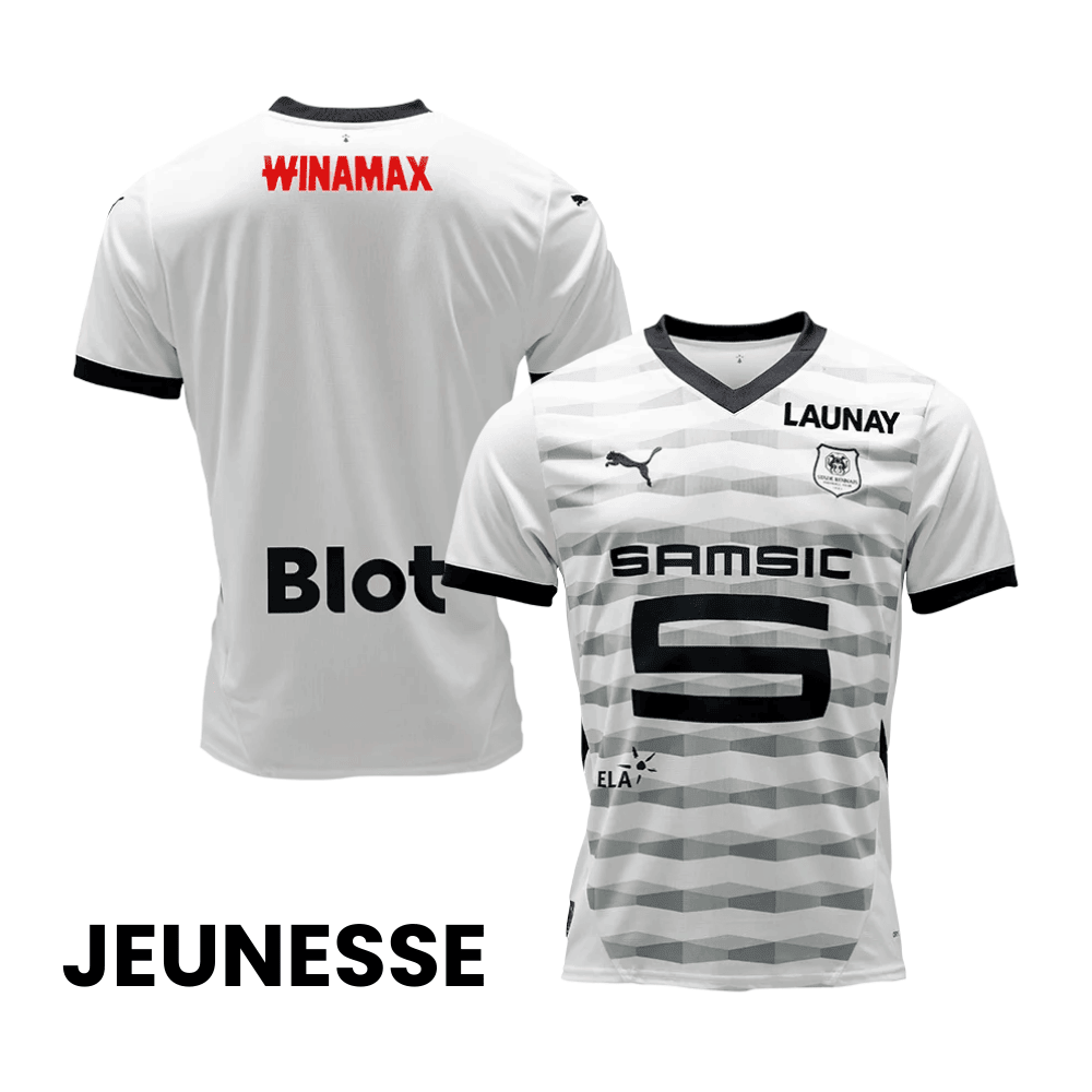 Stade Rennais F.C. 2024/25 Away YOUTH Jersey - White