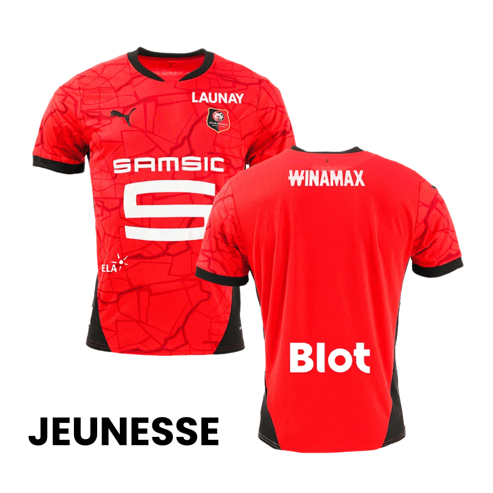 Stade Rennais F.C. 2024/25 Home YOUTH Jersey - Red
