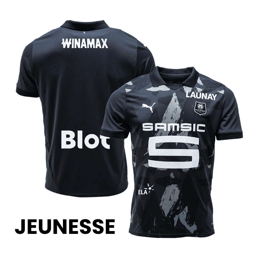 Stade Rennais F.C. 2024/25 Third YOUTH Jersey - Black