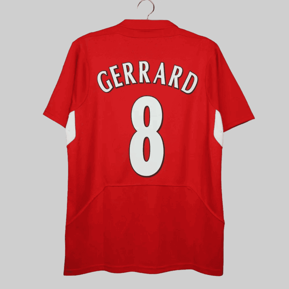 Steven Gerrard 8 Liverpool 2004-2005 Premier League Retro Jersey - Men