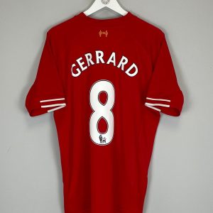 Steven Gerrard 8 Liverpool F.C. 2013/14 Home Men Retro Jersey - Red