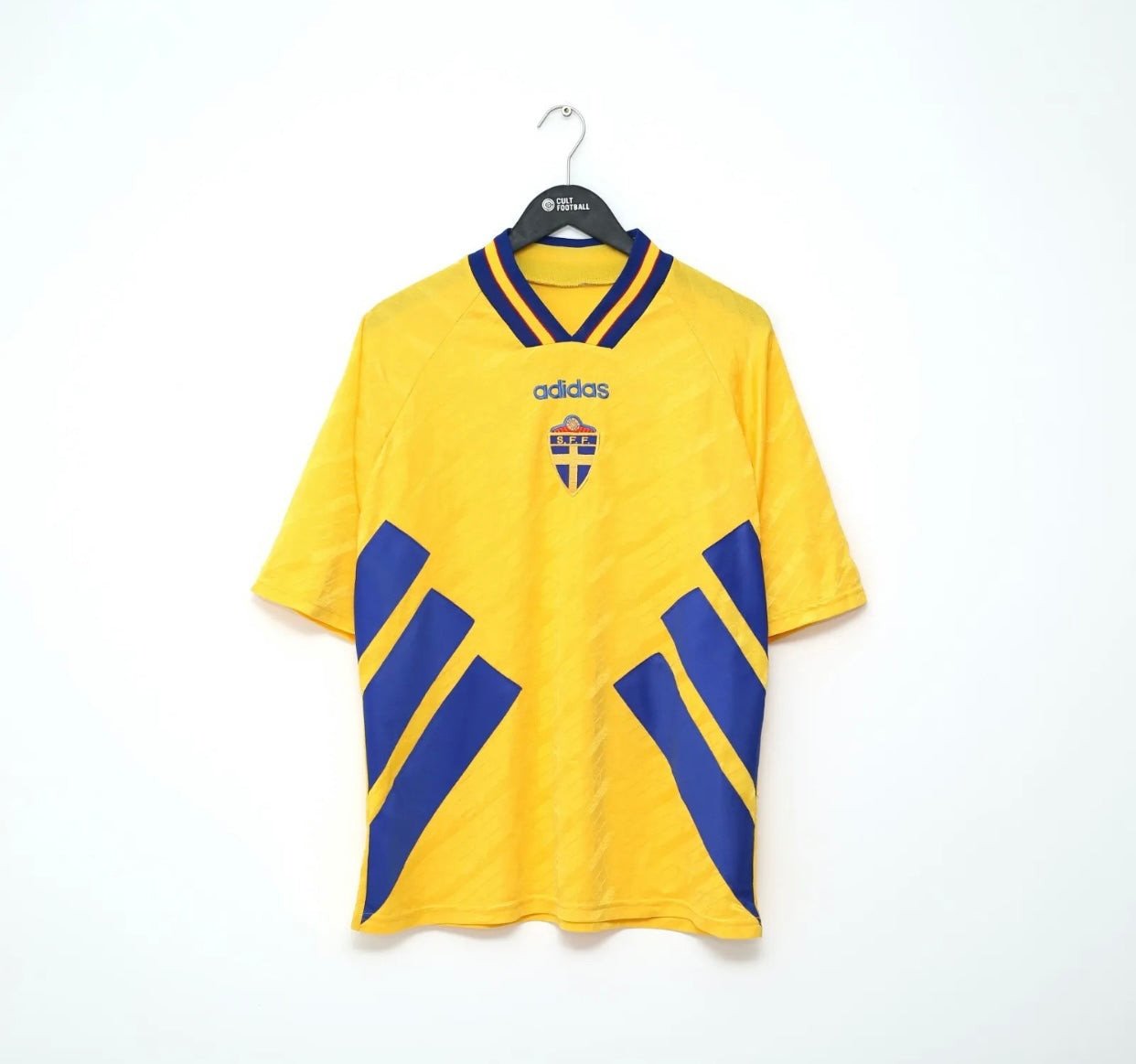 Sweden 1994/96 Home Retro Men Jersey – Yellow