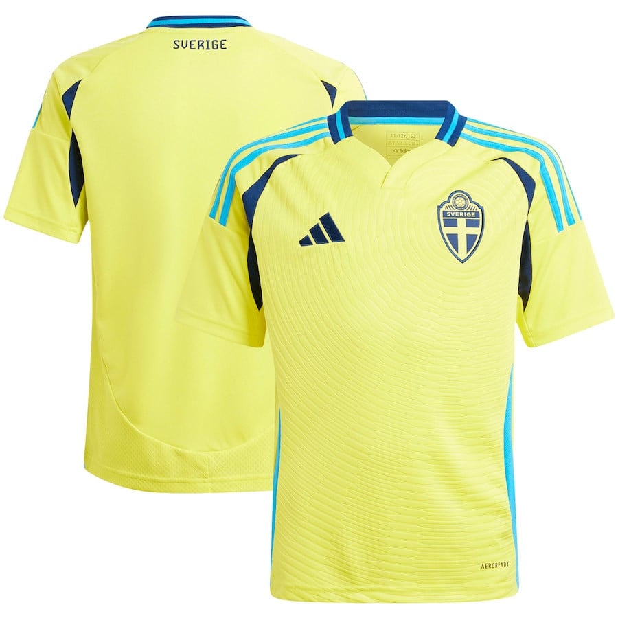Sweden National Team 2024 Home YOUTH Jersey - Yellow