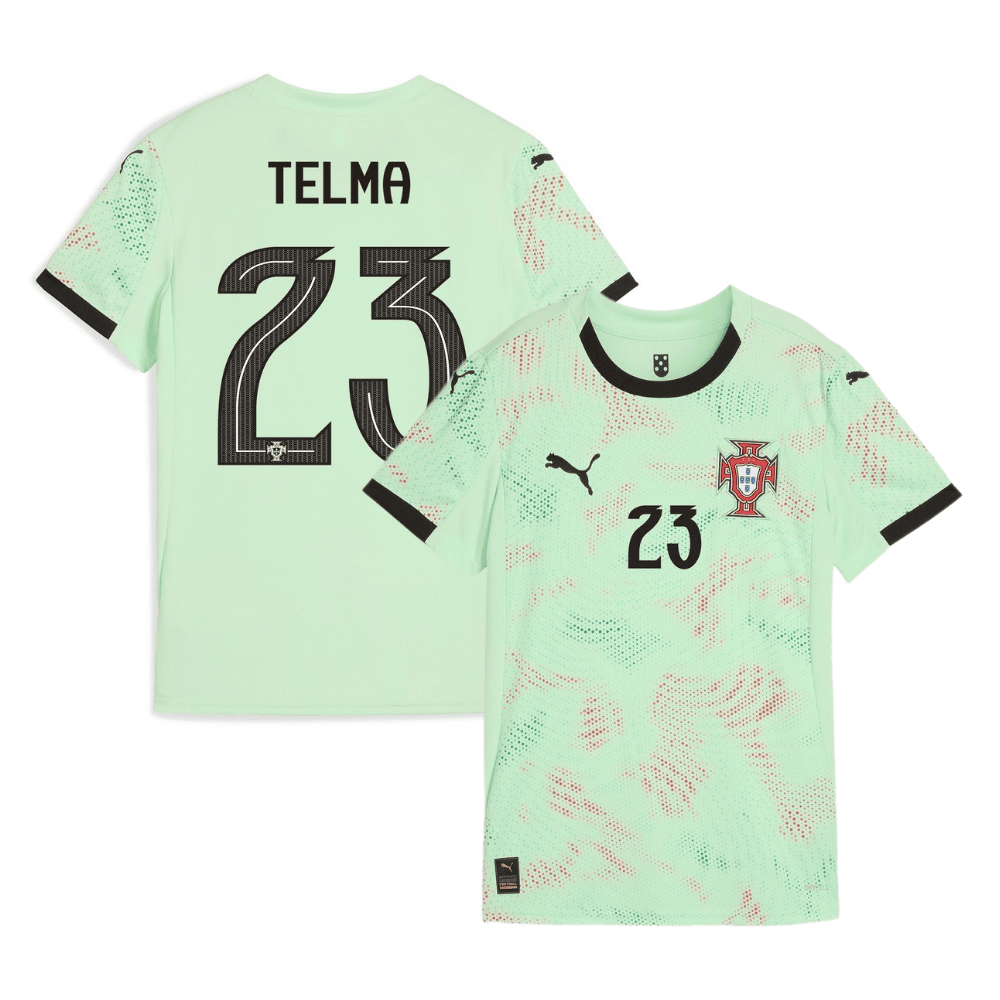 Telma Encarnação 23 Portugal Women's National Team 2025/26 Away Men Jersey - Green