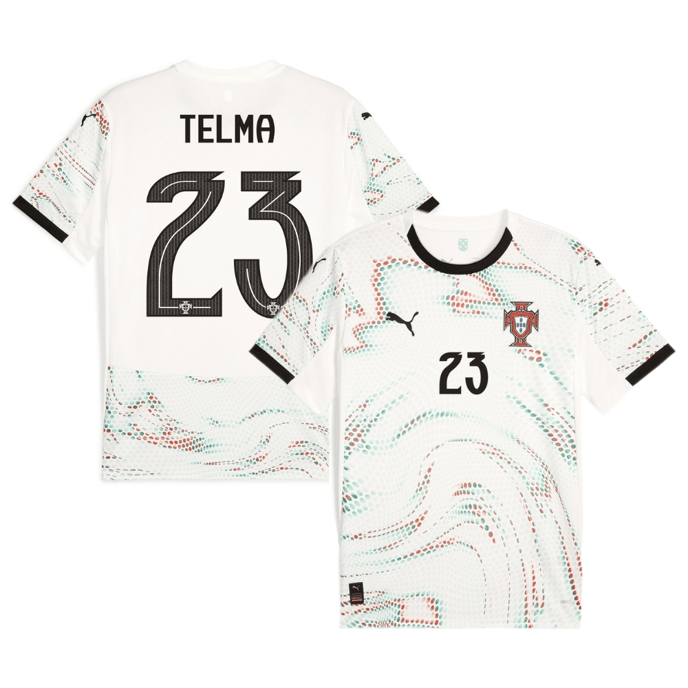 Telma Encarnação 23 Portugal Women's National Team 2025/26 Away Men Jersey - White