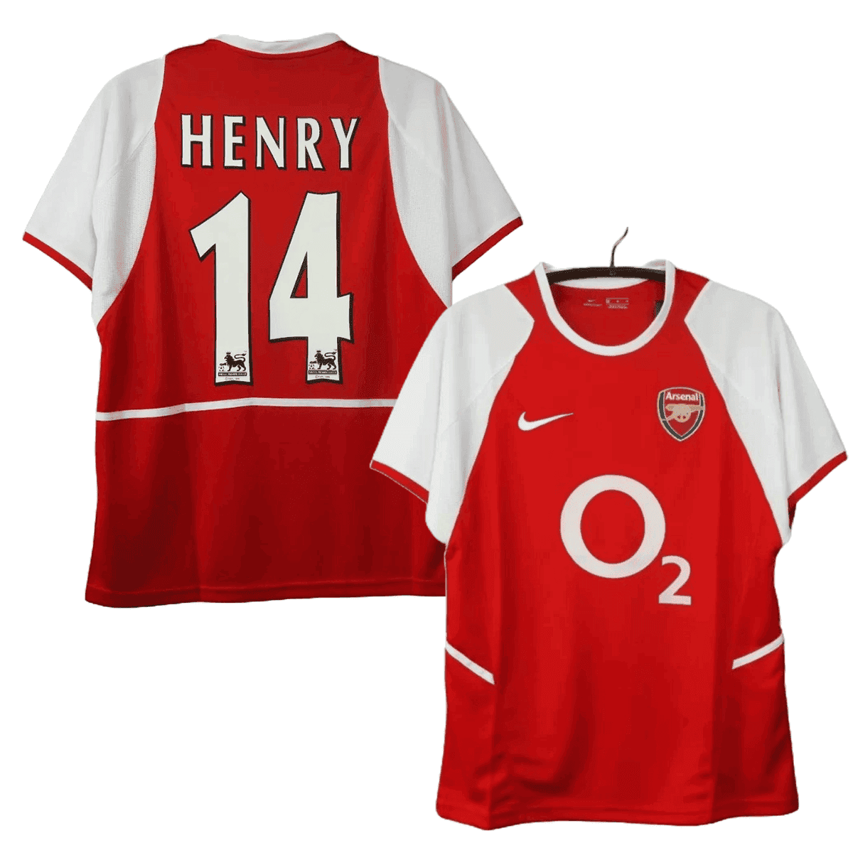 Thierry Henry 14 Arsenal 2002-2004 Home Retro Jersey - Men