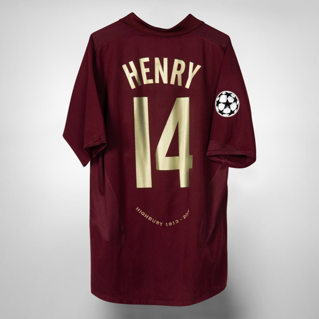 Thierry Henry 14 Arsenal 2005-2006 Home Retro Jersey - Men