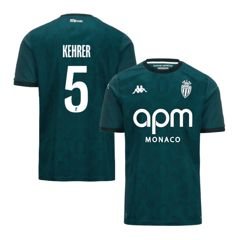 Thilo Kehrer 5 AS Monaco 2024/25 Away Men Jersey - Green