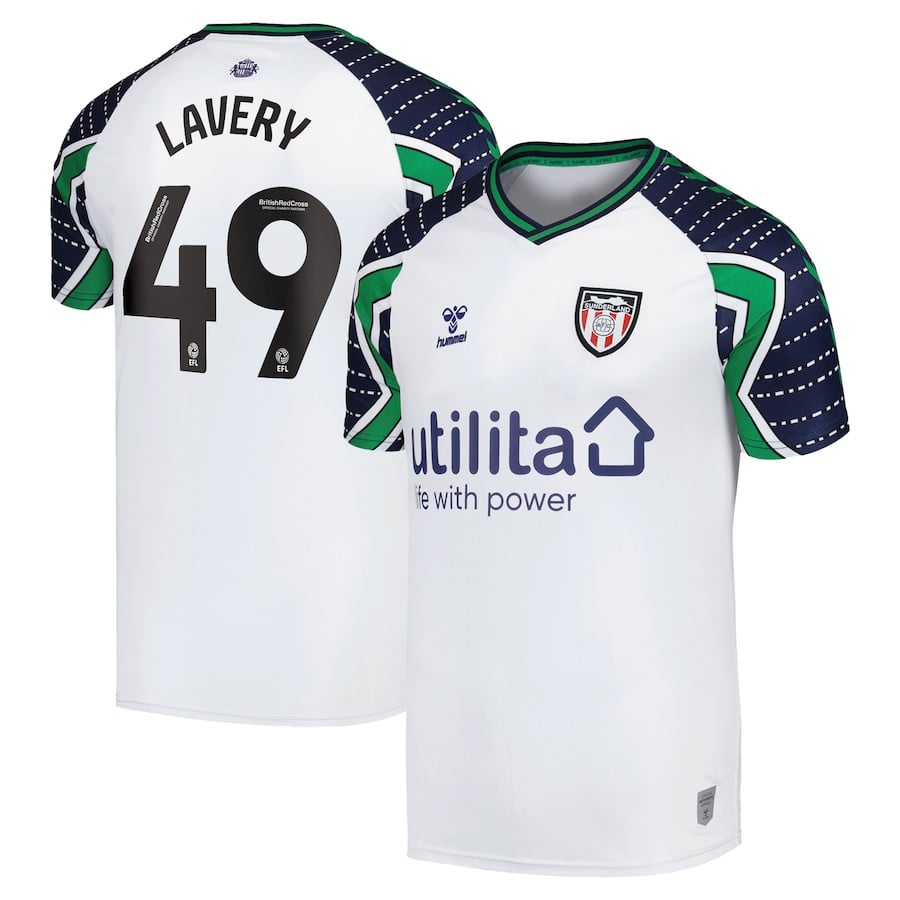 Thomas Lavery 49 Sunderland A.F.C. 2024/25 Away Men Jersey - White
