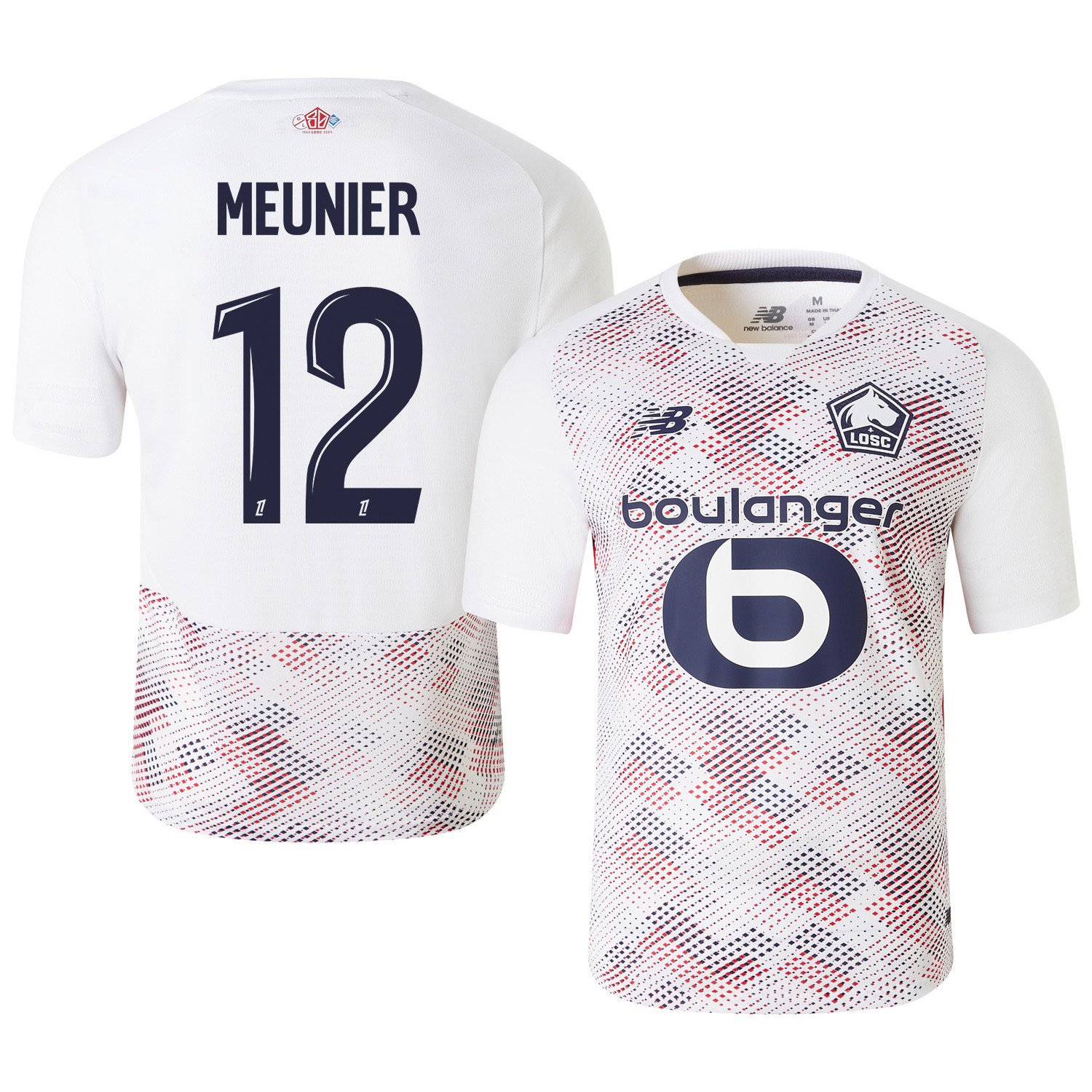 Thomas Meunier 12 LOSC Lille 2024/25 Away Men Jersey - White