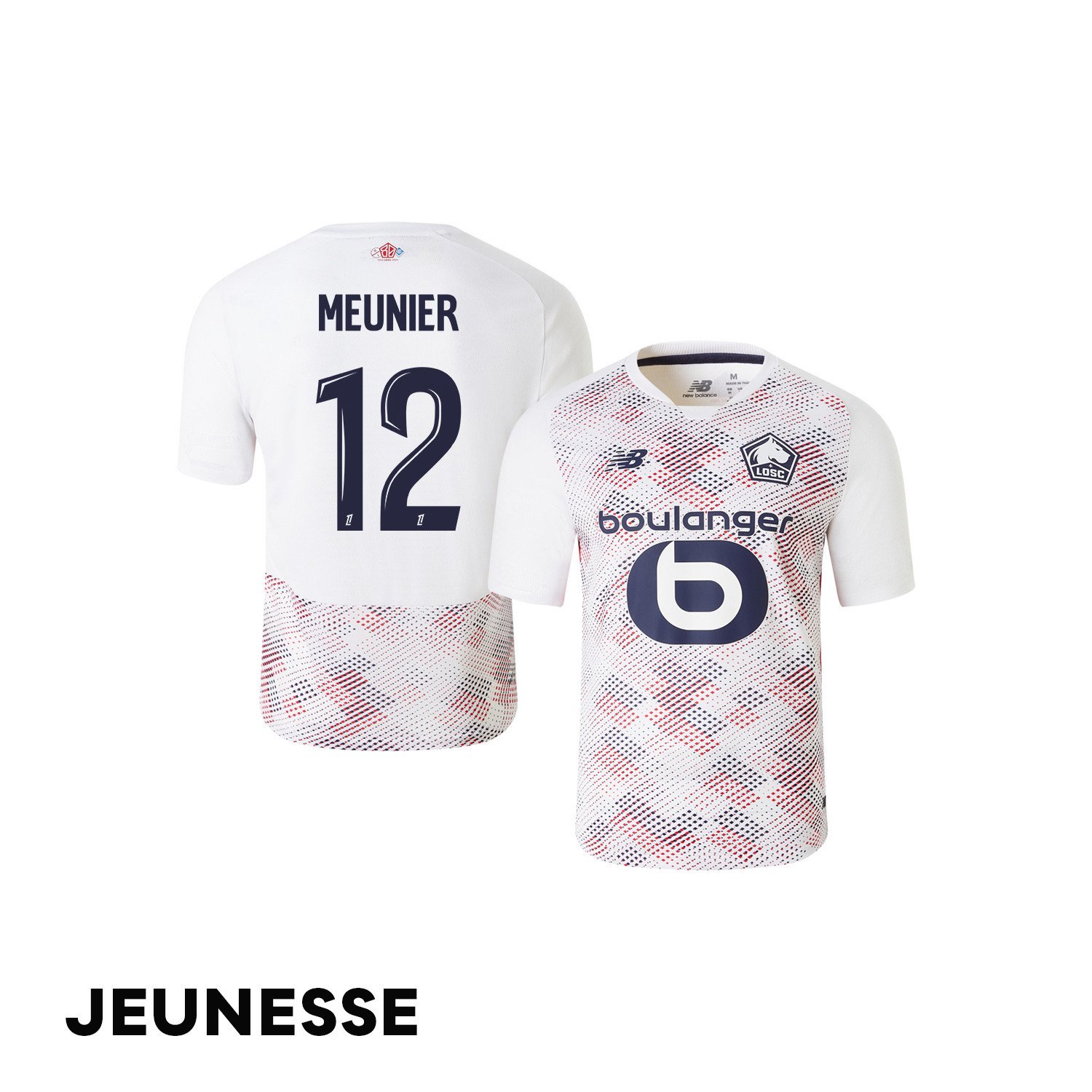 Thomas Meunier 12 LOSC Lille 2024/25 Away YOUTH Jersey - White