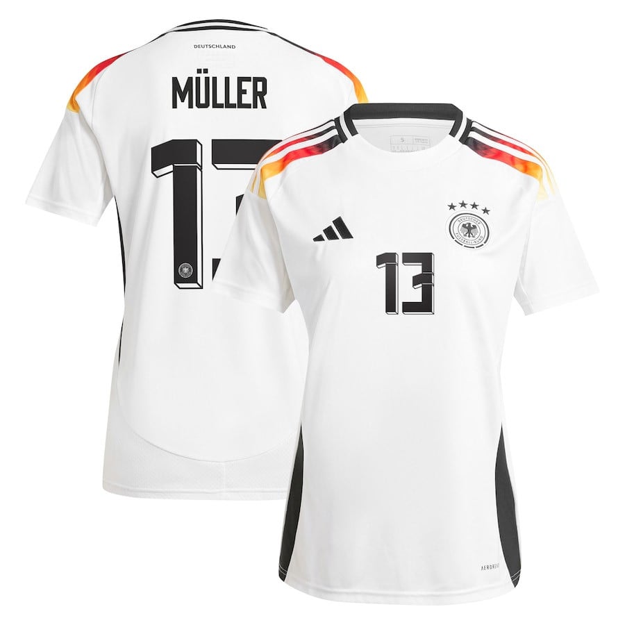 Thomas Müller 13 Germany National Team 2024 Home Women Jersey - White