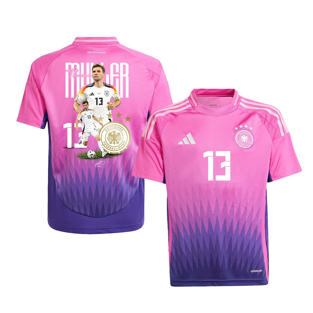 Thomas Müller 13 Iconic Player Signed Germany 2024/25 YOUTH Jersey