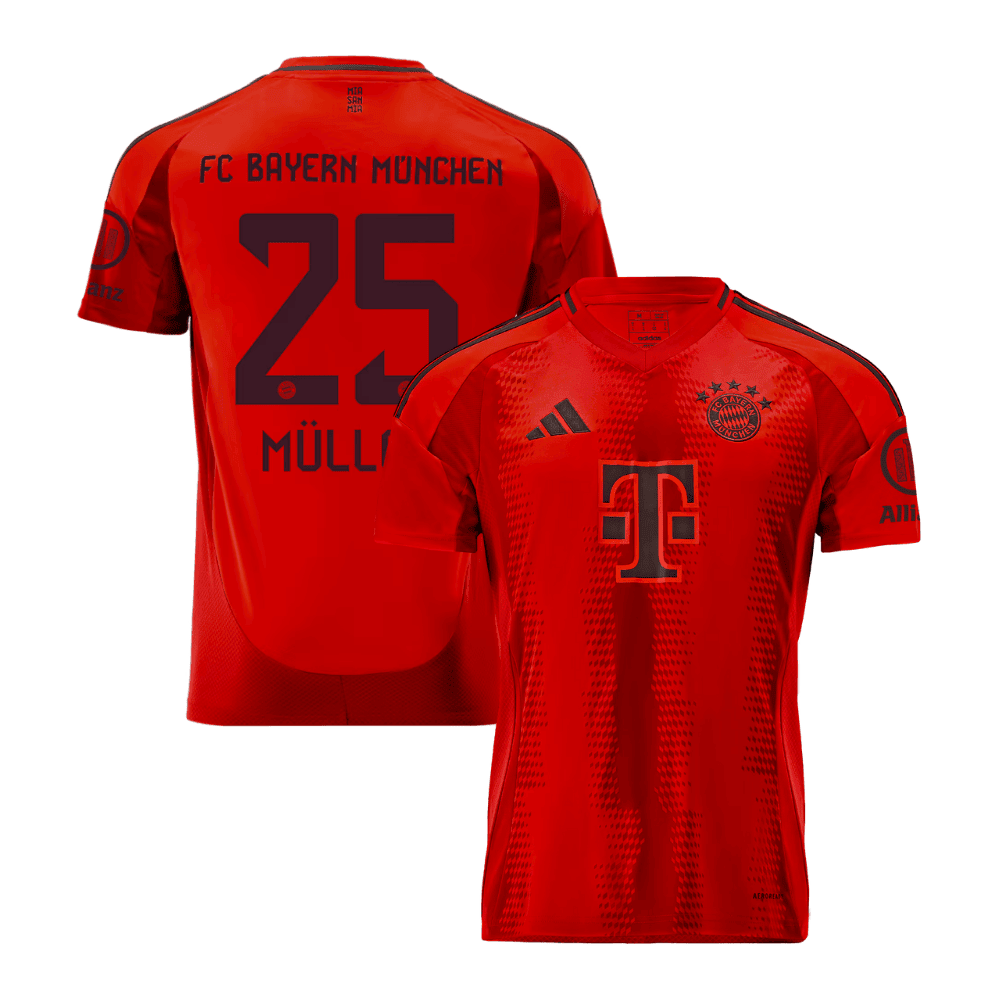 Thomas Müller 25 Bayern Munich 2024/25 Home Men Jersey - Red