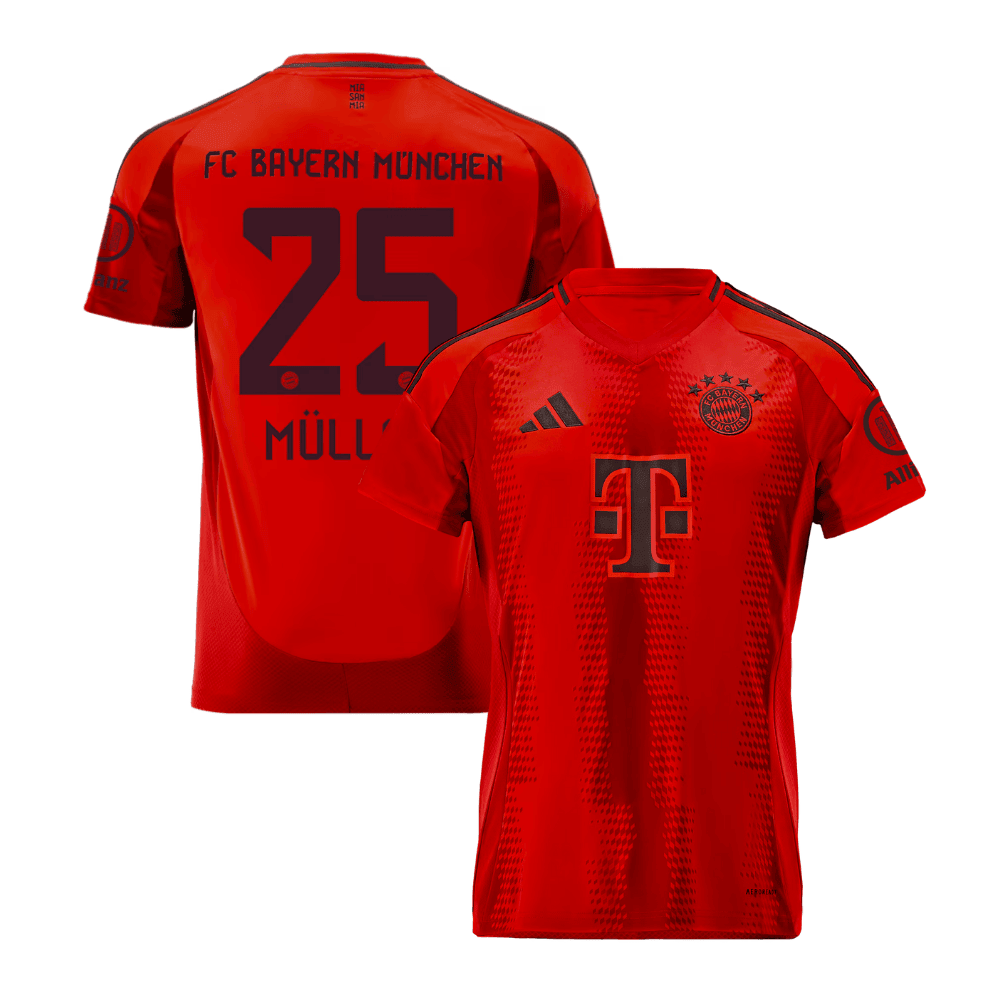 Thomas Müller 25 Bayern Munich 2024/25 Home YOUTH Jersey - Red