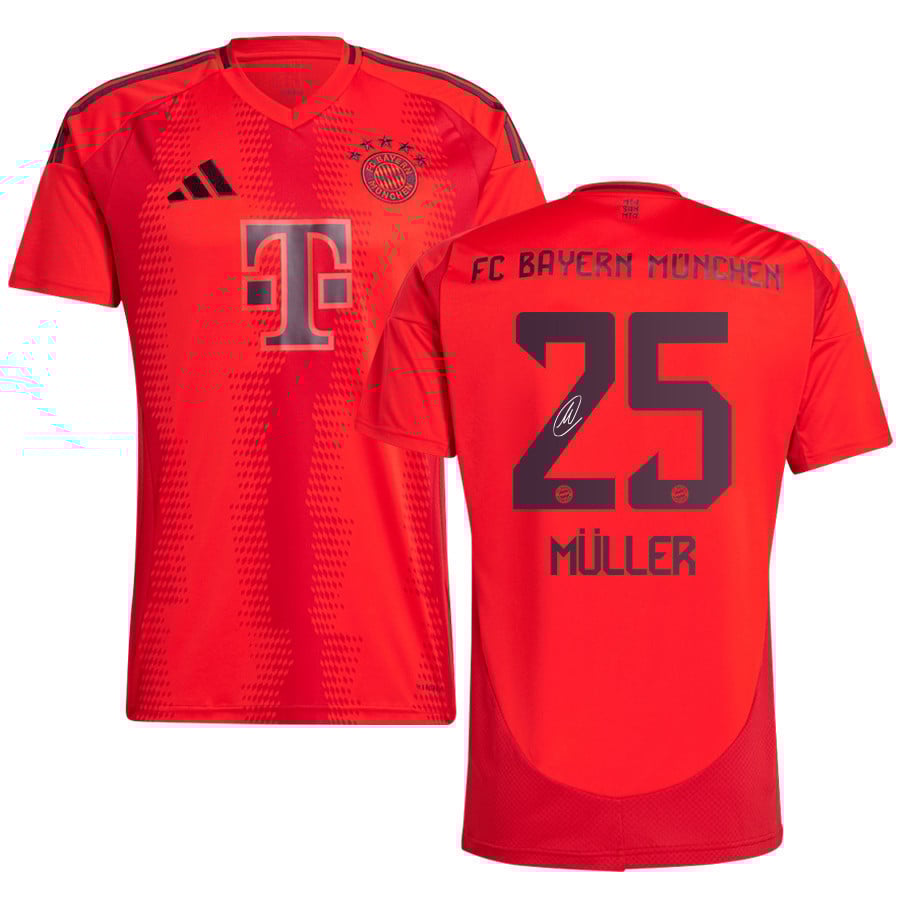 Thomas Müller 25 Signed Bayern Munich 2024/25 Home Jersey Autographed - Men