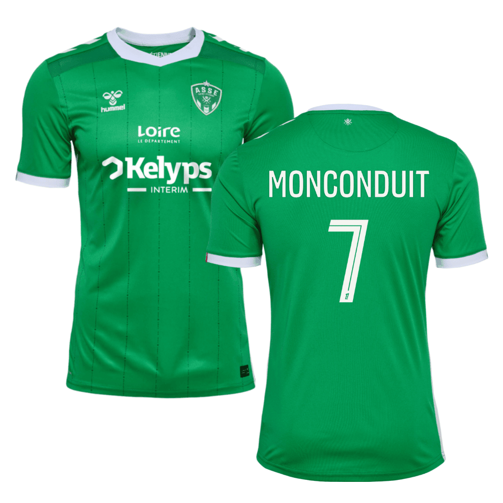 Thomas Monconduit 7 AS Saint-Étienne 2024/25 Home Men Jersey - Green
