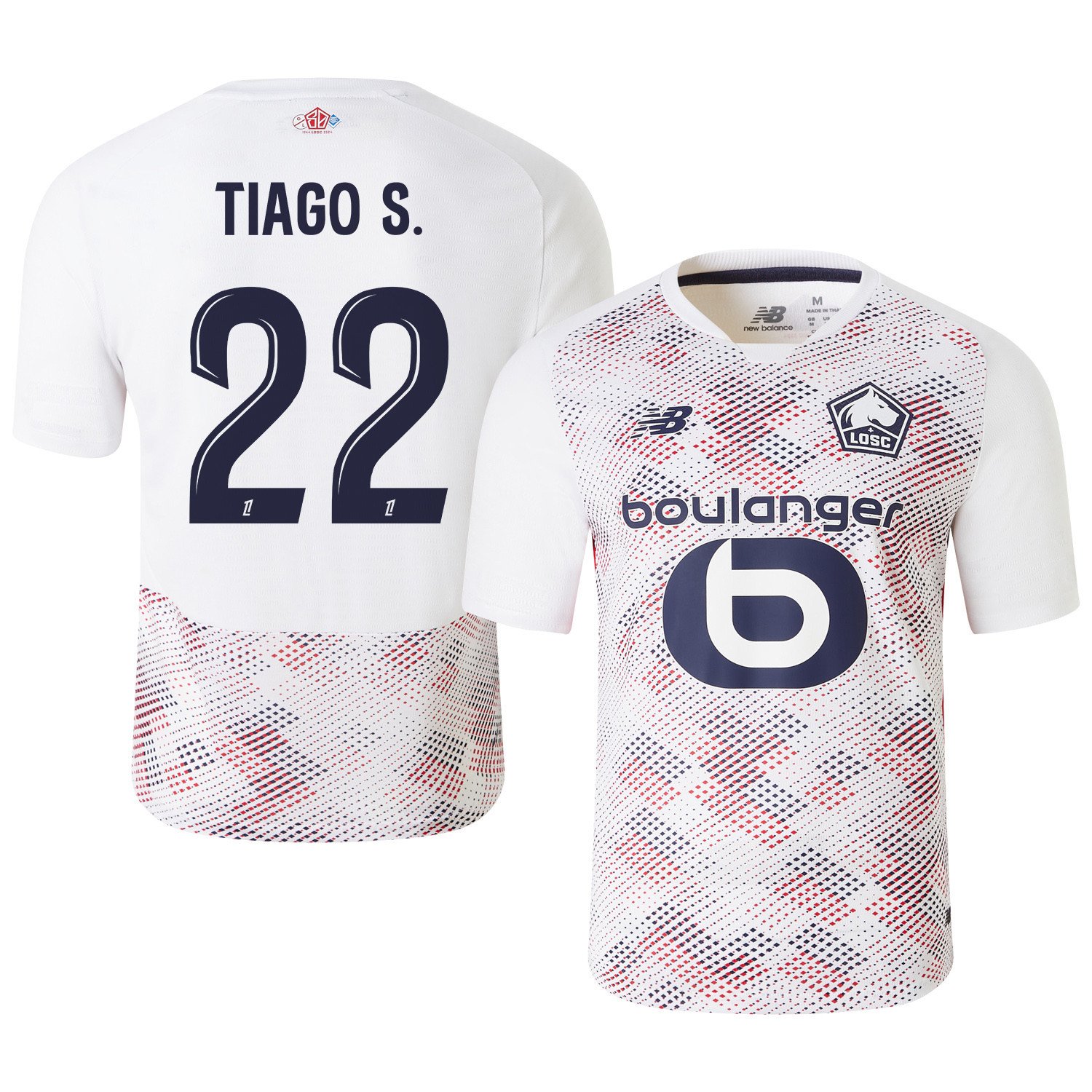 Tiago Santos 22 LOSC Lille 2024/25 Away Men Jersey - White