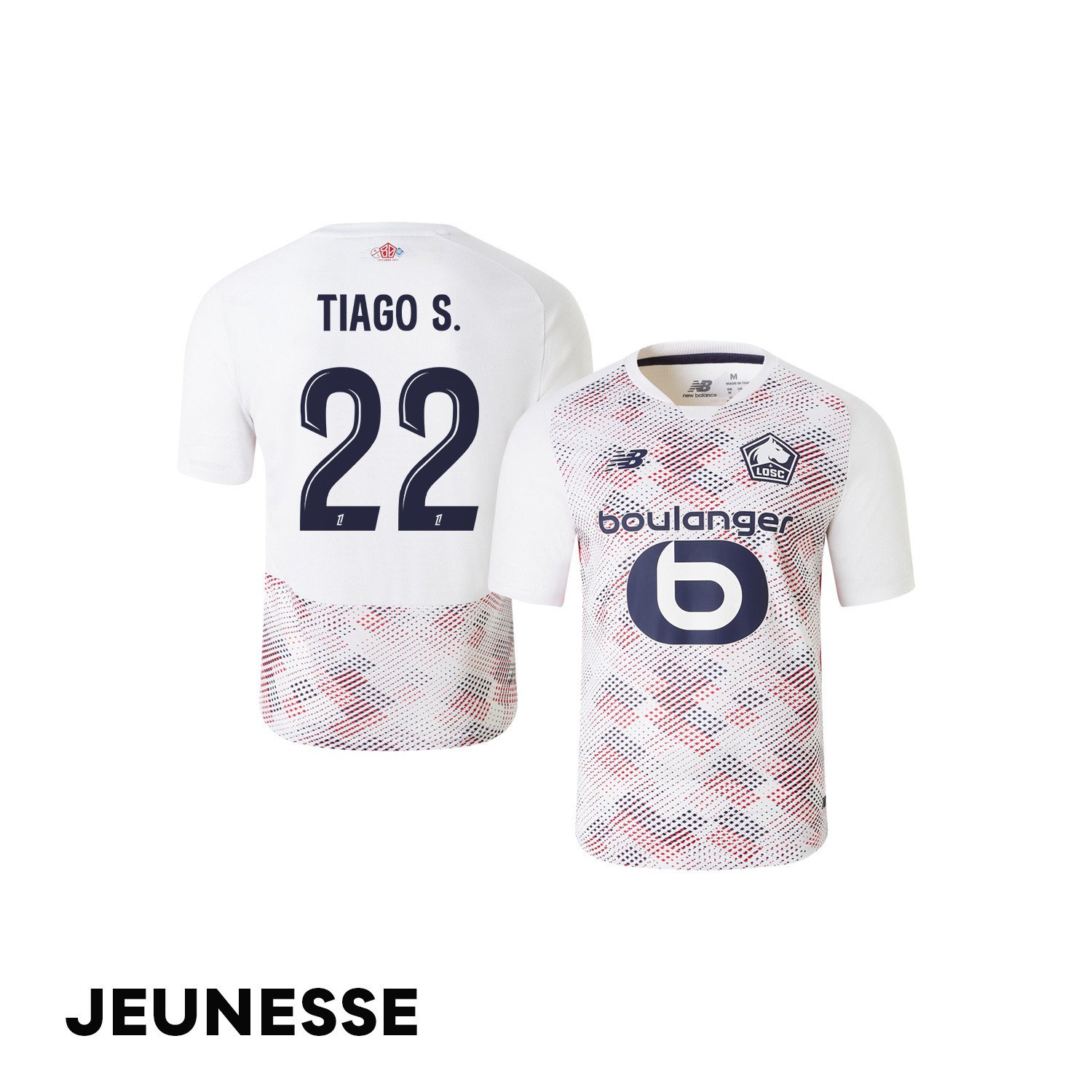Tiago Santos 22 LOSC Lille 2024/25 Away YOUTH Jersey - White