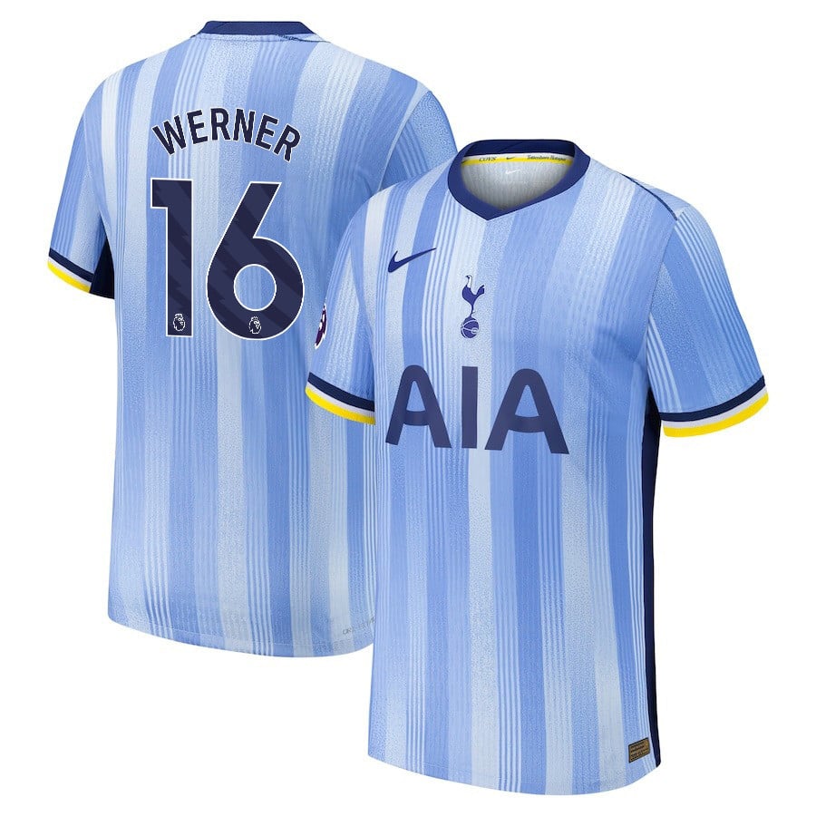Timo Werner 16 Tottenham Hotspur 2024/25 Away Men Jersey - Blue