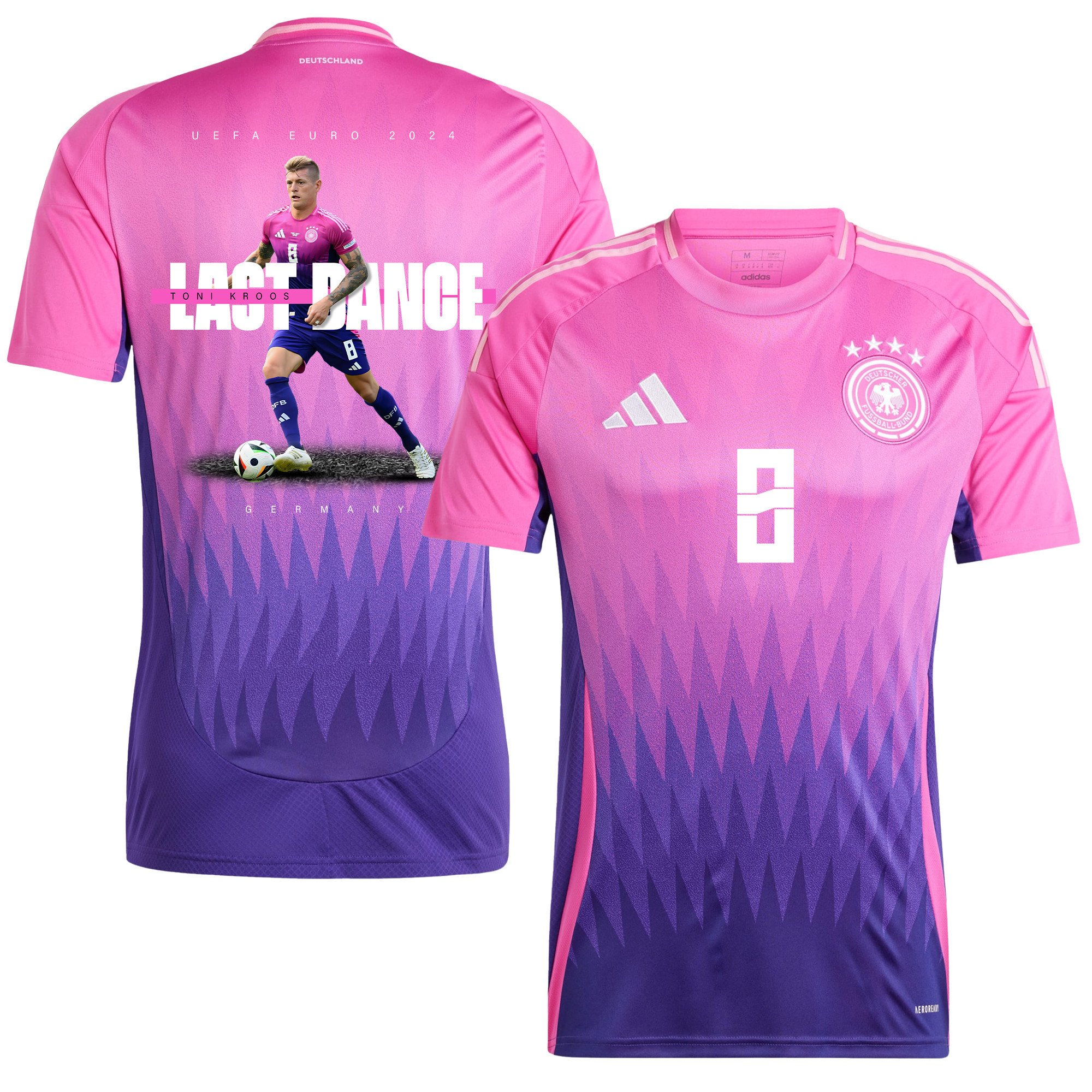 Toni Kroos 8 and The Final Kick On The Pitch Germany 2024/25 Away Jersey - Men