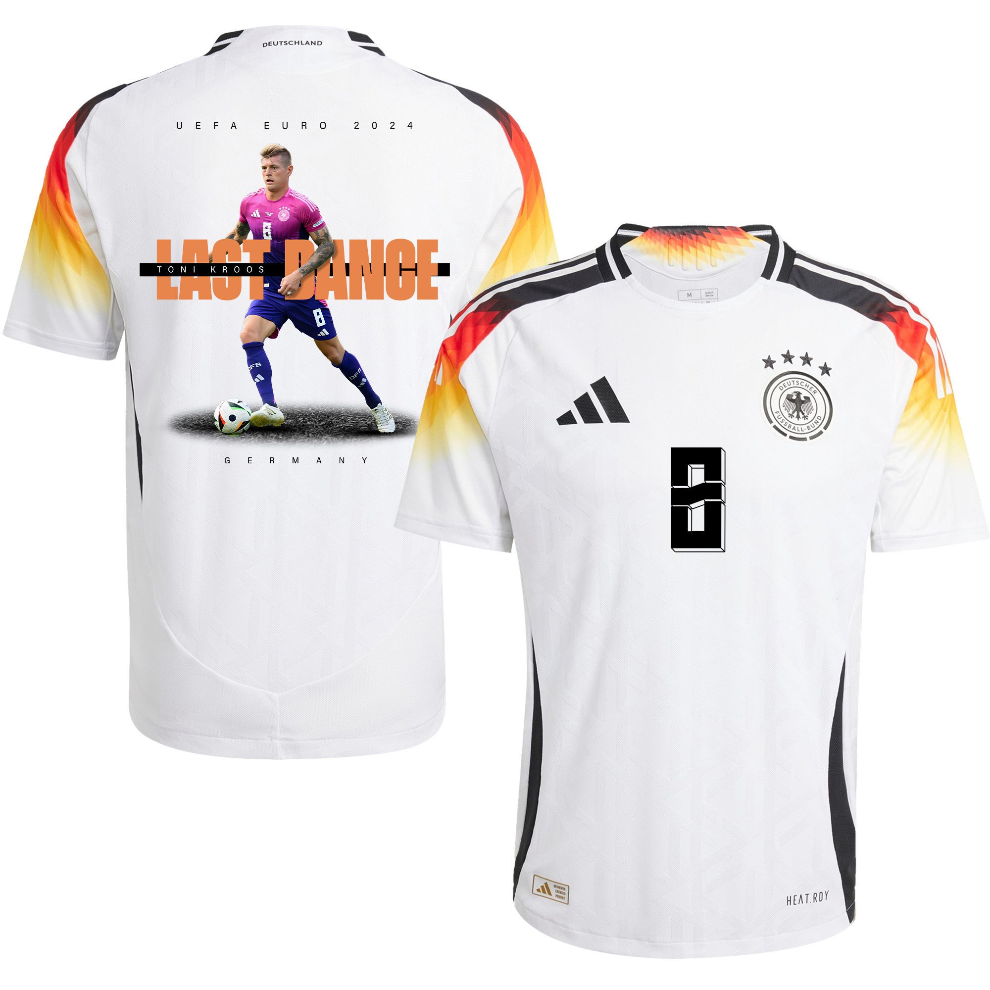 Toni Kroos 8 and The Final Kick On The Pitch Germany 2024/25 Home Jersey - Men