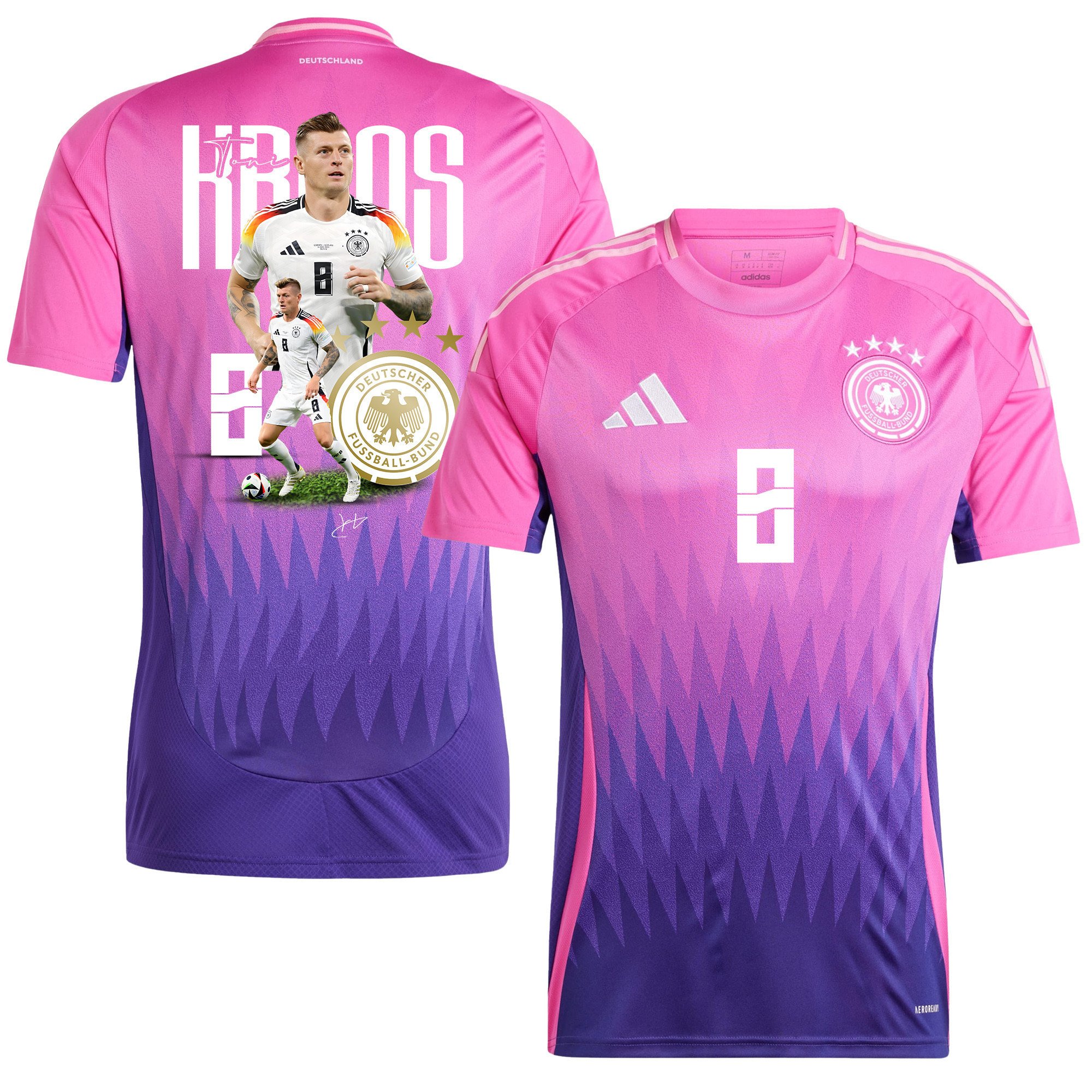 Toni Kroos 8 Euro 2024 Football Superstar Germany 2024/25 Away Jersey - Men