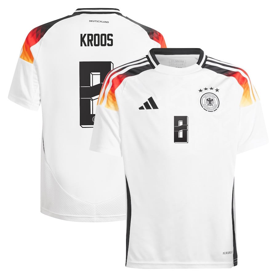 Toni Kroos 8 Germany National Team 2024 Home YOUTH Jersey - White