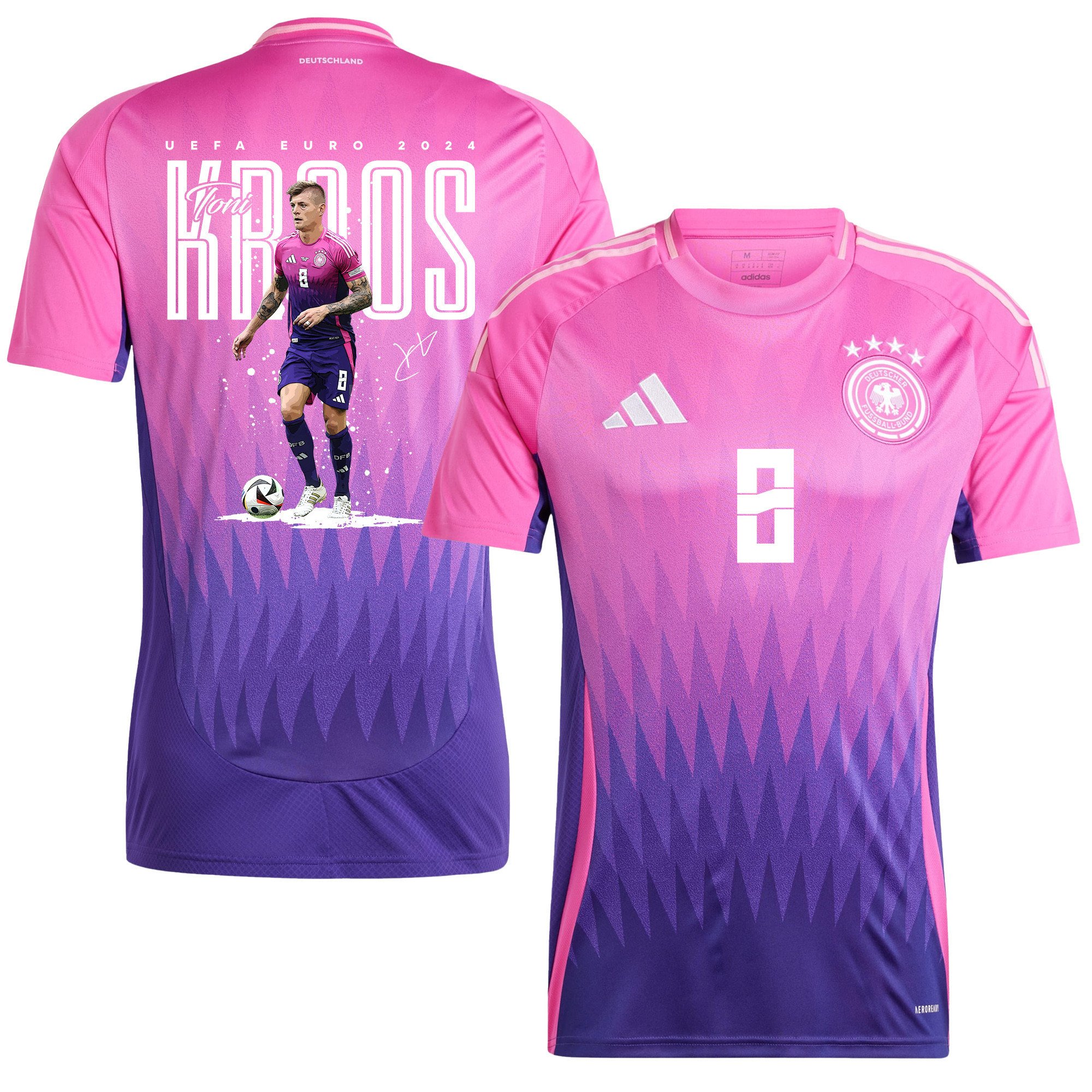 Toni Kroos 8 Iconic Player Signed Germany 2024/25 Away Jersey - Men