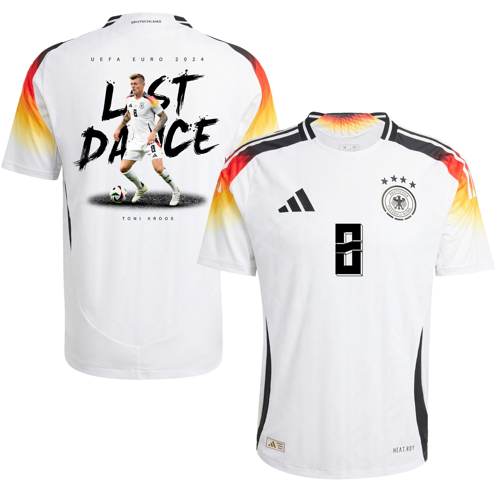 Toni Kroos 8 Last Dance of a Legend Germany 2024/25 Home Jersey - Men, White