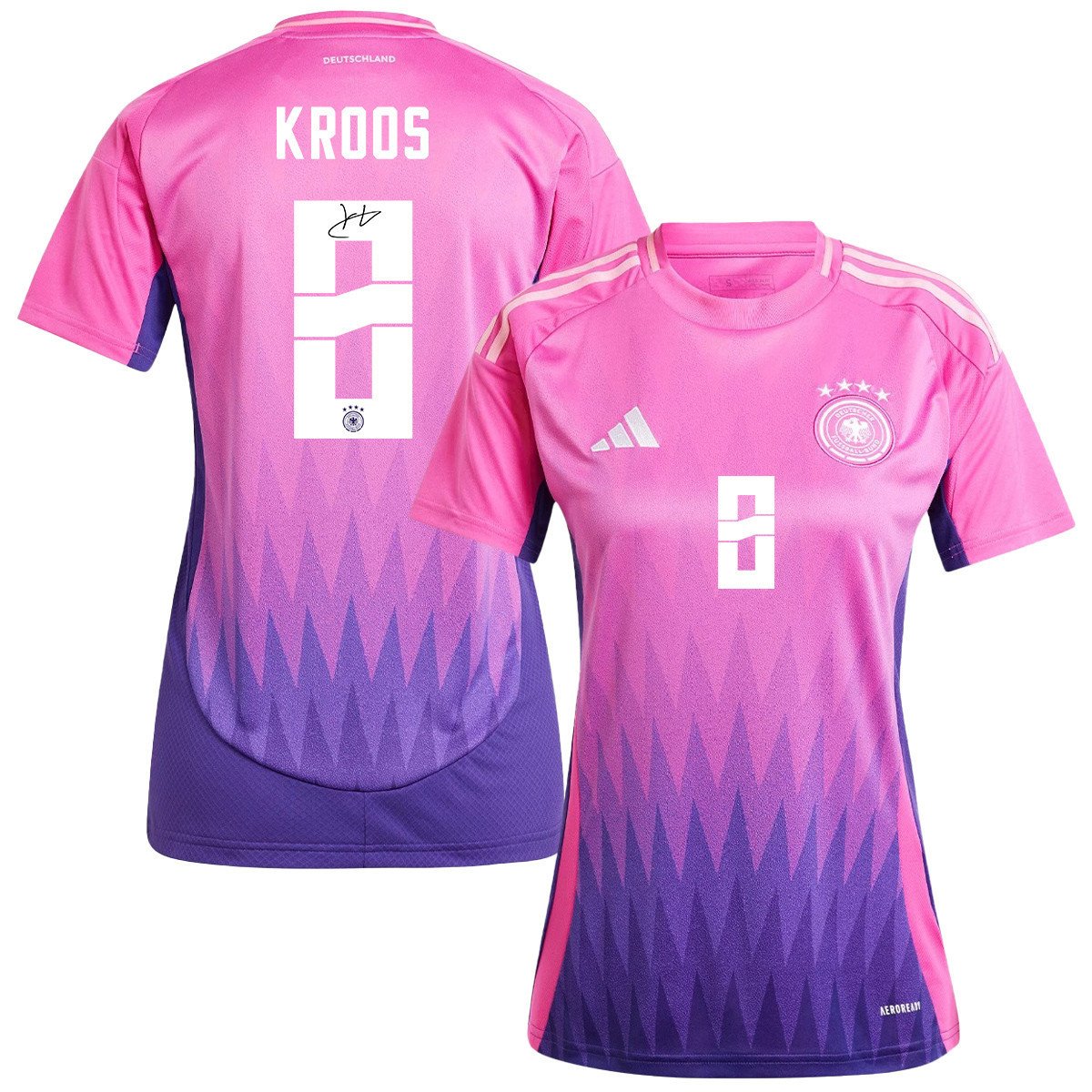 Toni Kroos 8 Signed Germany National Team 2024/25 Away Jersey Autographed - Women
