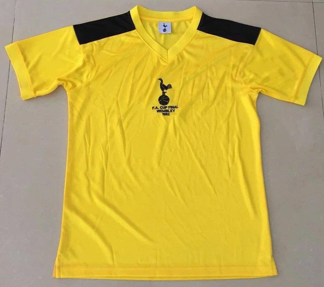 Tottenham Hotspur 1982 Cup Final Away Retro Men Jersey – Yellow