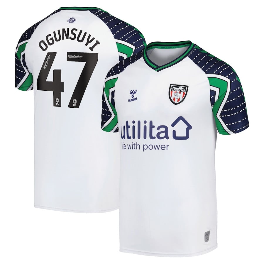 Trey Samuel-Ogunsuyi 47 Sunderland A.F.C. 2024/25 Away Men Jersey - White