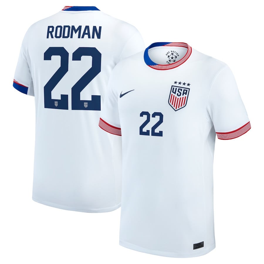 Trinity Rodman 22 USWNT 2024 Home Men Jersey - White
