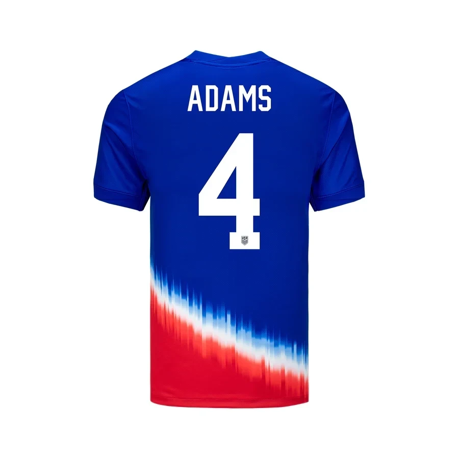 Tyler Adams 4 USMNT 2024 American YOUTH Icon Away Stadium Jersey - Blue