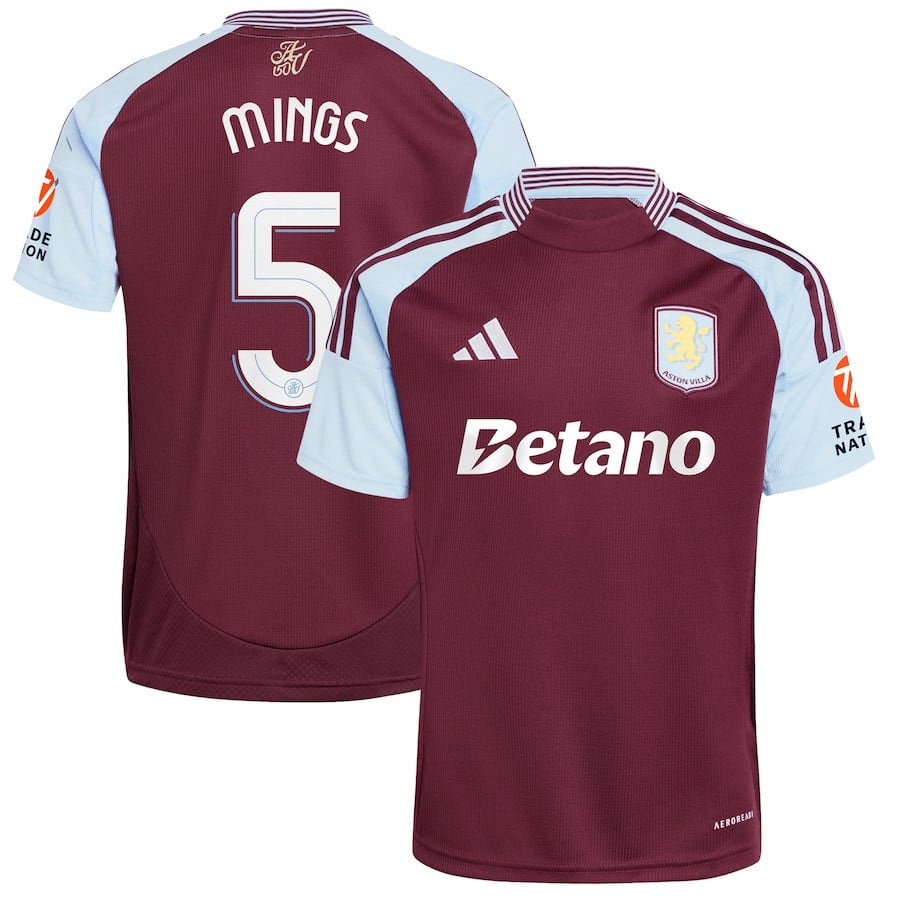Tyrone Mings 5 Aston Villa Cup 2024/25 Home Men Jersey - Claret