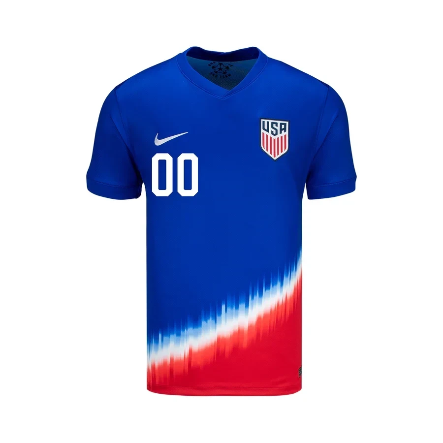 USMNT 2024 Personalized American YOUTH Icon Away Stadium Jersey - Blue