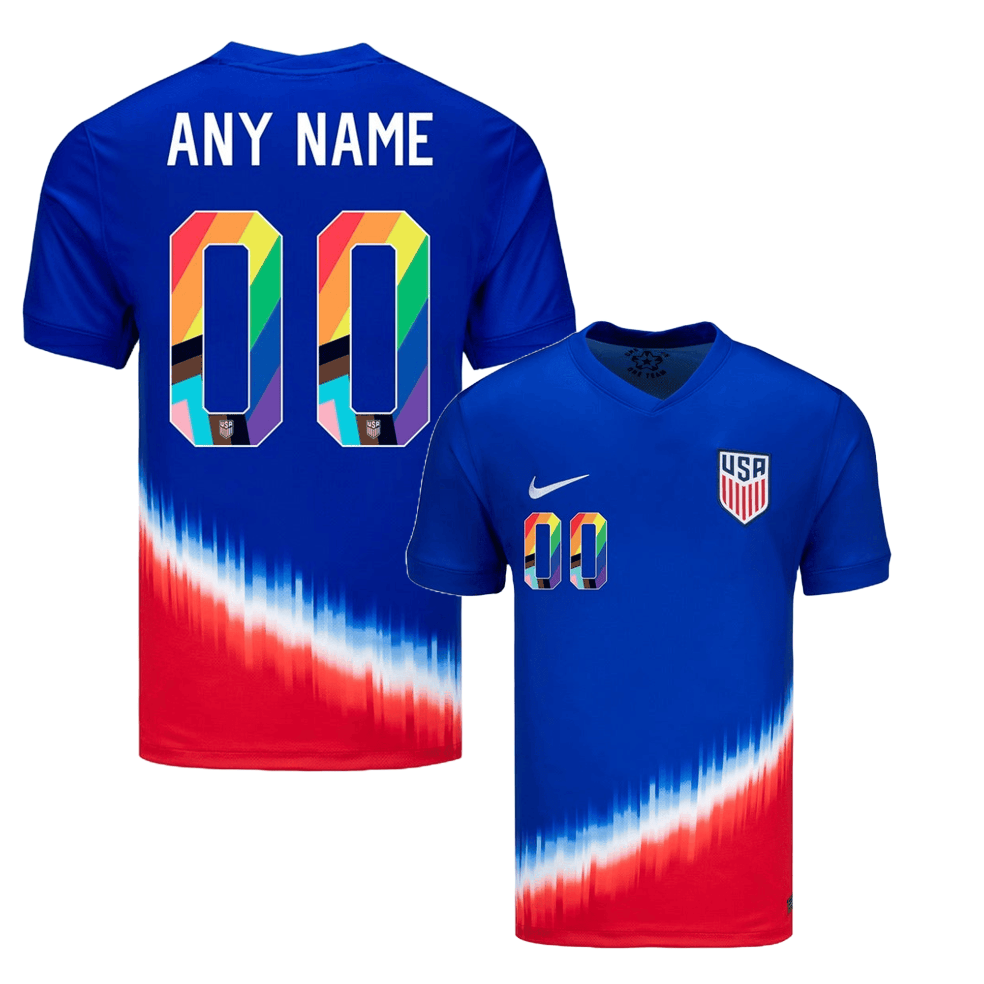 USMNT 2024 Pride-Themed Away Jersey Customized - Men