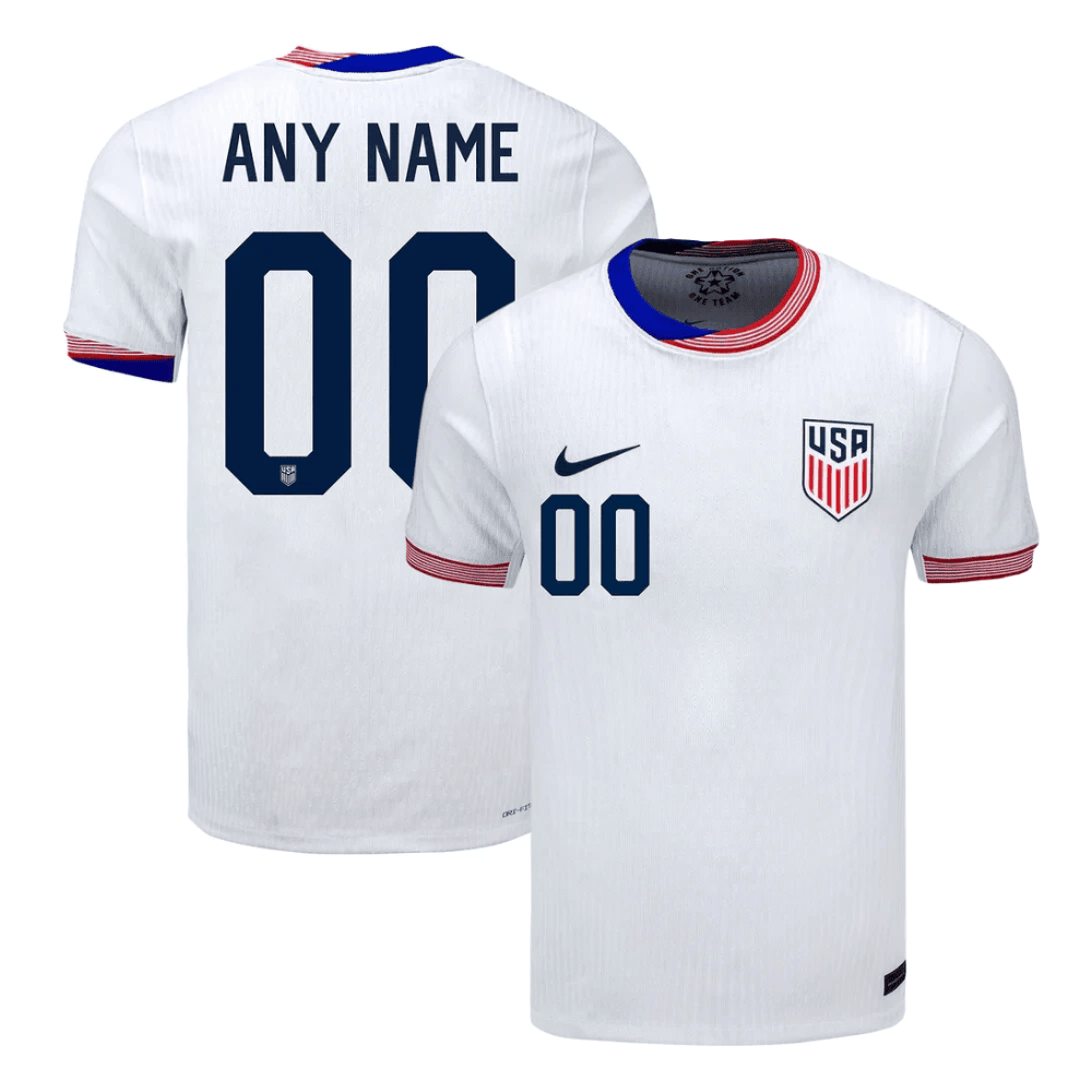 USWNT 2024 American Personalized Classic Home Stadium Jersey - Men White