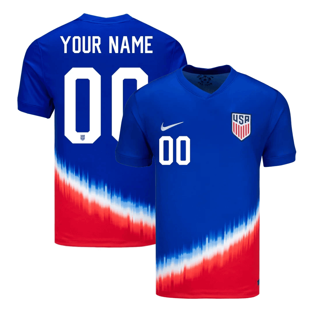 USWNT 2024 American Personalized Icon Away Stadium Jersey - Men Blue