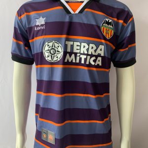 Valencia CF 1999/2000 Third Retro Men Jersey - Blue