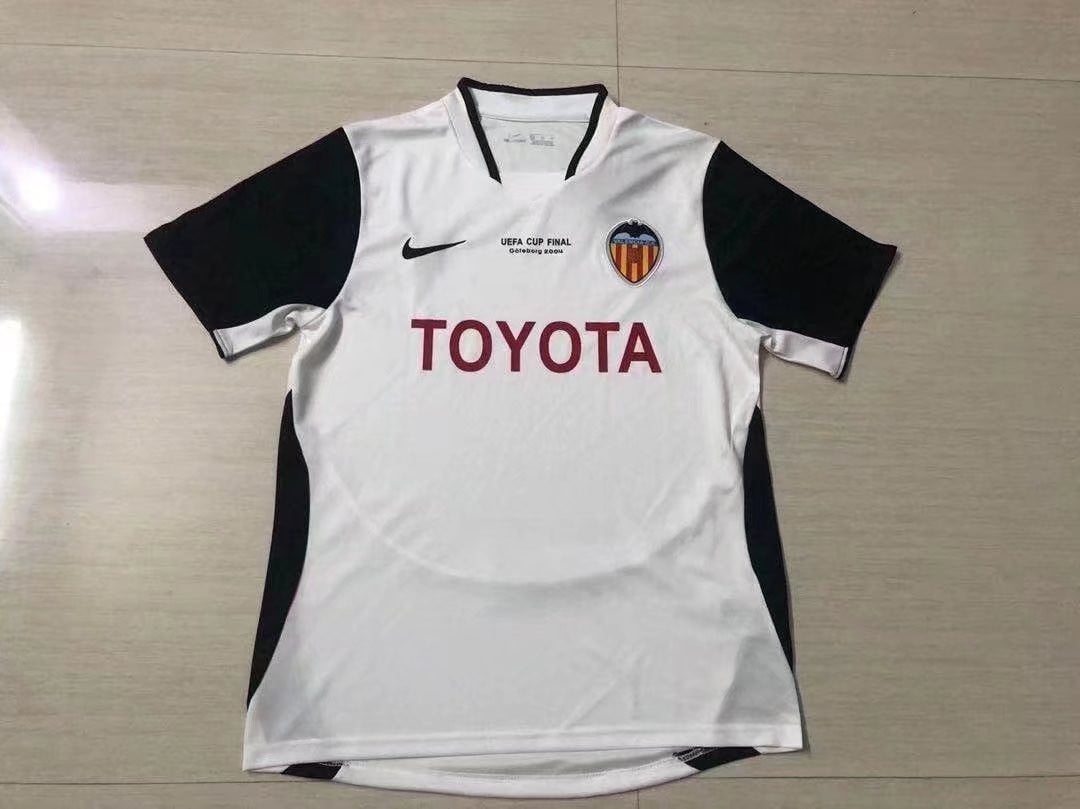Valencia CF 2003/04 Home Retro Men Jersey – White