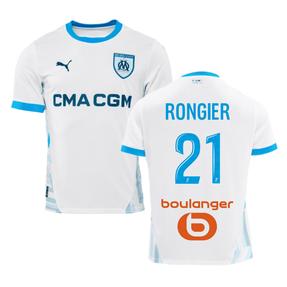 Valentin Rongier 21 Olympique de Marseille 2024/25 Home Men Jersey - White